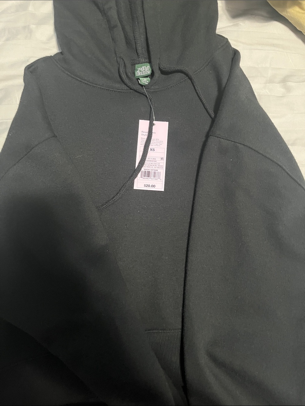 Black hoodie